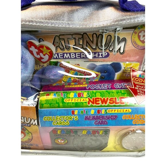 Ty Beanie Babies Platinum Membership Collectors Set With Coin & Plush Bear In Si - Picture 3 of 8